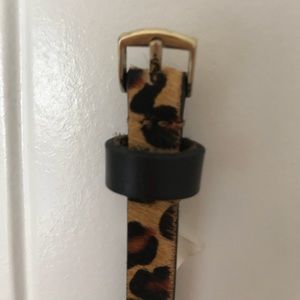Fur faux Leopard Belt